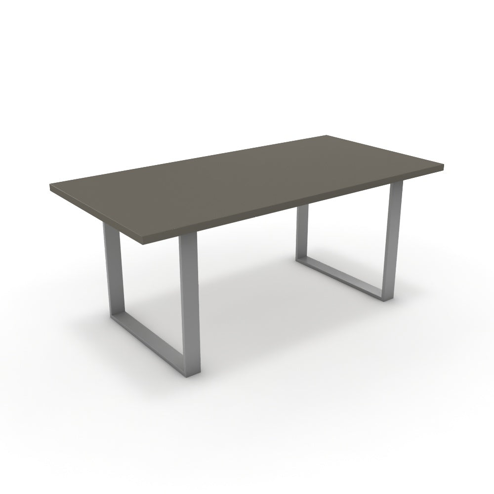 Étkezőasztal - Antara festett ezüst lábbal - Fosszil szürke, méret: 180x90