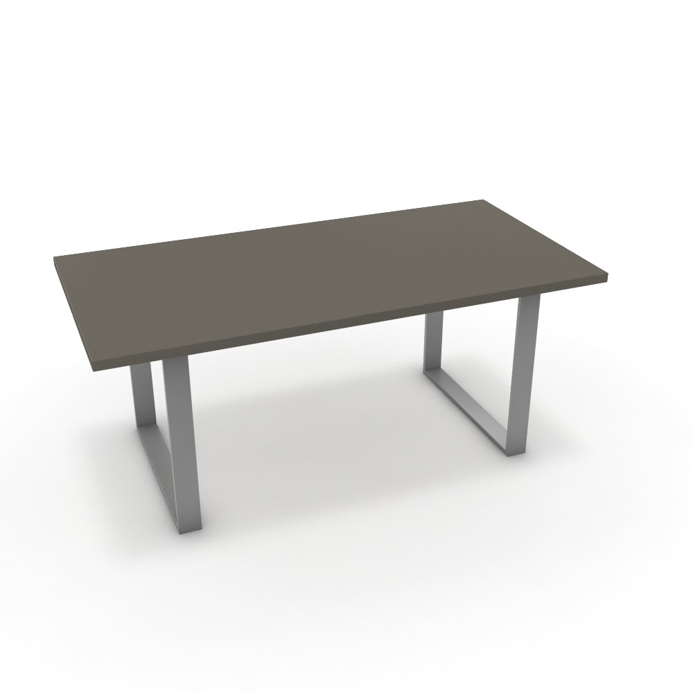 Étkezőasztal - Antara festett ezüst lábbal - Fosszil szürke, méret: 180x90