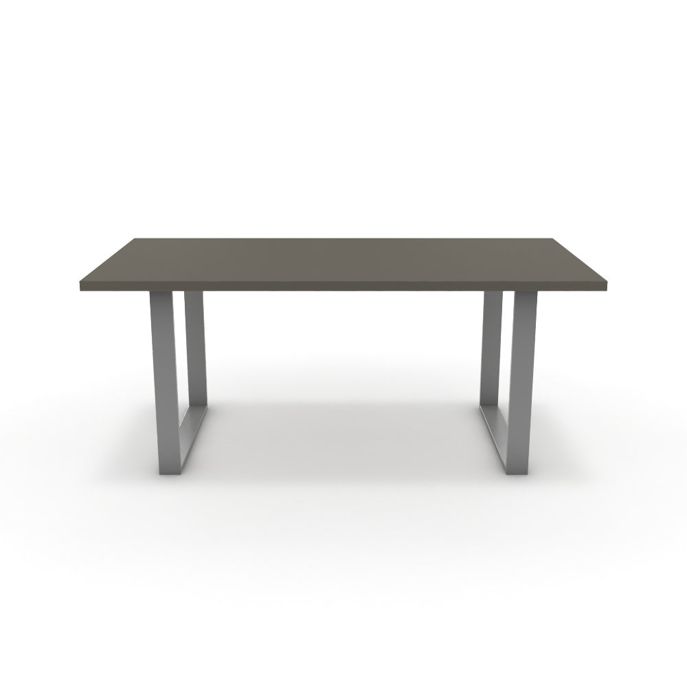 Étkezőasztal - Antara festett ezüst lábbal - Fosszil szürke, méret: 180x90