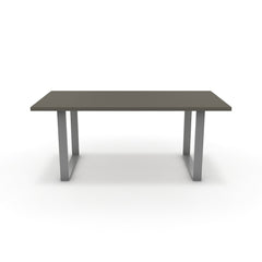 Étkezőasztal - Antara festett ezüst lábbal - Fosszil szürke, méret: 180x90