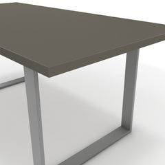 Étkezőasztal - Antara festett ezüst lábbal - Fosszil szürke, méret: 180x90