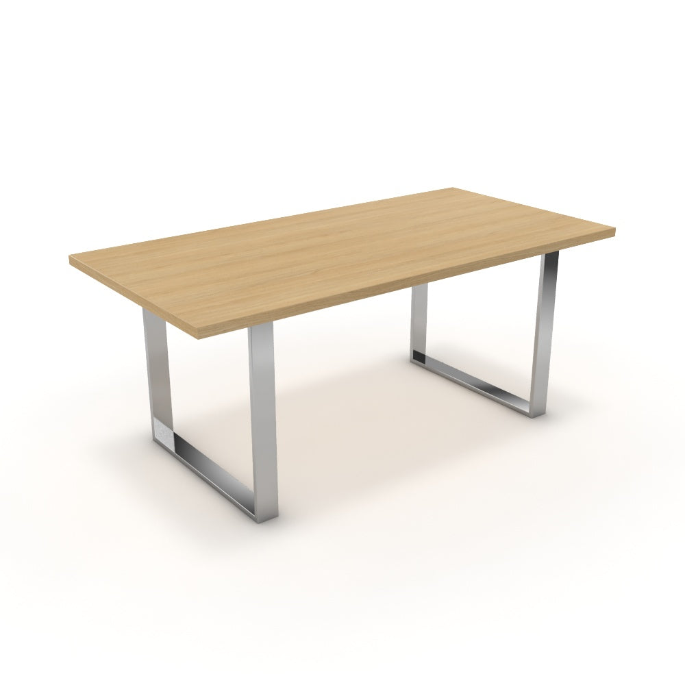 Étkezőasztal - Antara króm lábbal - Vicenza tölgy, méret: 180x90