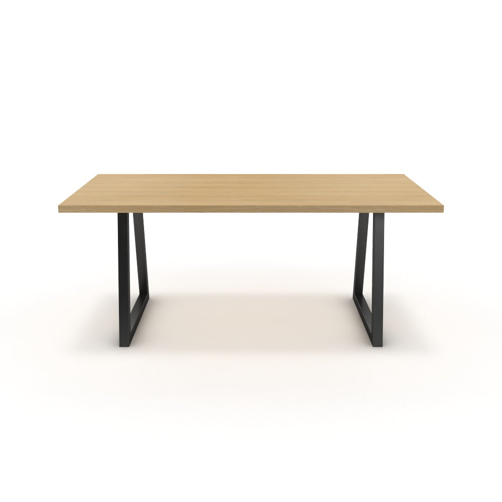 Étkezőasztal - Bala fekete lábbal - Vicenza tölgy, méret: 180x90