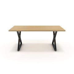 Étkezőasztal - Mandira fekete lábbal - Vicenza tölgy, méret: 180x90