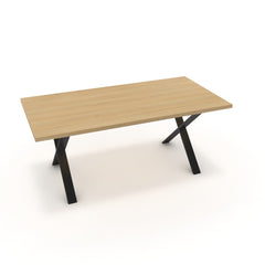 Étkezőasztal - Préma fekete lábbal - Vicenza tölgy, méret: 180x90