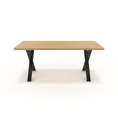 Étkezőasztal - Préma fekete lábbal - Vicenza tölgy, méret: 180x90
