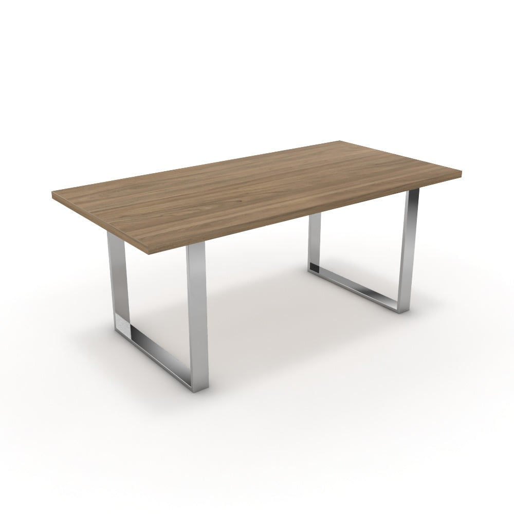 Étkezőasztal - Antara króm lábbal - Világos rauna szil, méret: 180x90