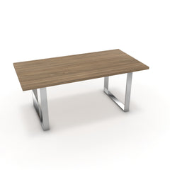 Étkezőasztal - Antara króm lábbal - Világos rauna szil, méret: 180x90