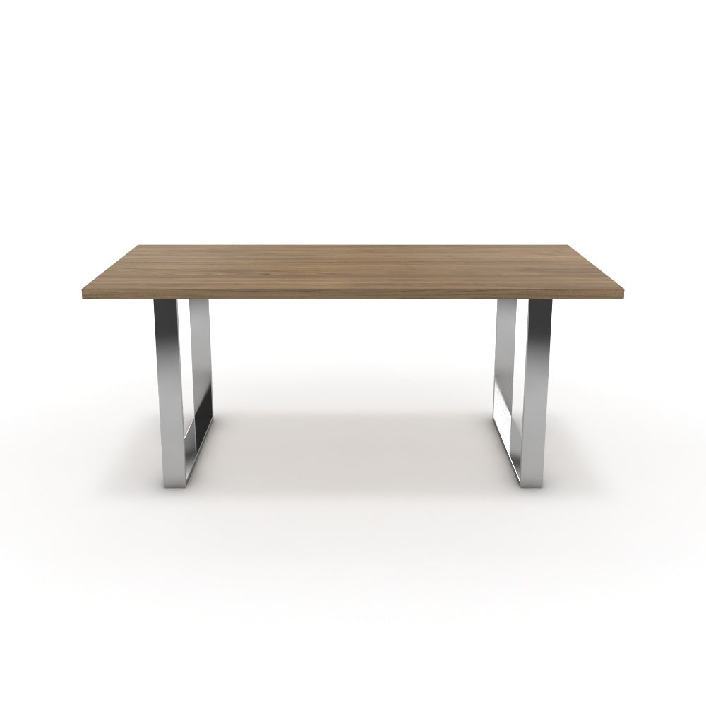 Étkezőasztal - Antara króm lábbal - Világos rauna szil, méret: 180x90