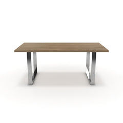 Étkezőasztal - Antara króm lábbal - Világos rauna szil, méret: 180x90