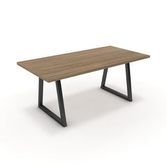 Étkezőasztal - Bala fekete lábbal - Világos rauna szil, méret: 180x90