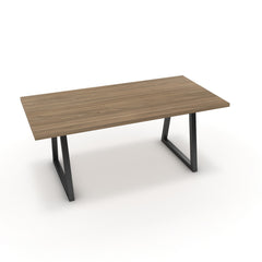 Étkezőasztal - Bala fekete lábbal - Világos rauna szil, méret: 180x90