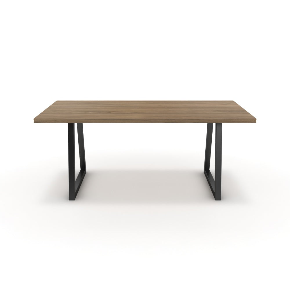 Étkezőasztal - Bala fekete lábbal - Világos rauna szil, méret: 180x90