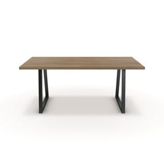 Étkezőasztal - Bala fekete lábbal - Világos rauna szil, méret: 180x90