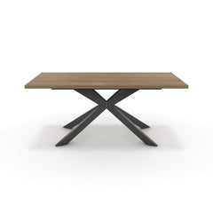 Étkezőasztal - Jama fekete lábbal - Világos rauna szil, méret: 180x90