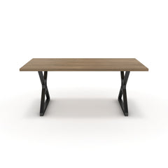 Étkezőasztal - Mandira fekete lábbal - Világos rauna szil, méret: 180x90