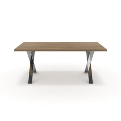 Étkezőasztal - Préma króm lábbal - Világos rauna szil, méret: 180x90