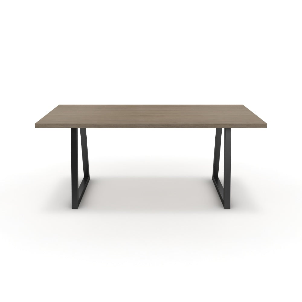 Étkezőasztal - Bala fekete lábbal - Szürke Vicenza tölgy, méret: 180x90