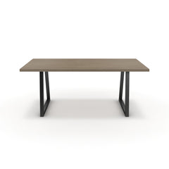 Étkezőasztal - Bala fekete lábbal - Szürke Vicenza tölgy, méret: 180x90