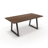 Étkezőasztal - Bala fekete lábbal - Barna sonoma tölgy, méret: 180x90