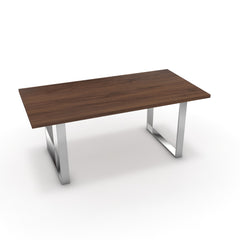 Étkezőasztal - Antara króm lábbal - Mogyoró, méret: 180x90