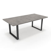 Étkezőasztal - Antara fekete lábbal - Vil.szürke Chicago beton, méret: 200x100