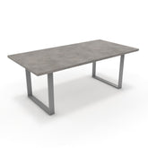 Étkezőasztal - Antara festett ezüst lábbal - Vil.szürke Chicago beton, méret: 200x100