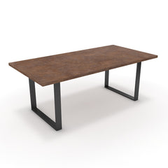 Étkezőasztal - Antara fekete lábbal - Ferro bronz, méret: 200x100