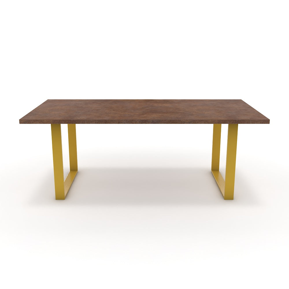 Étkezőasztal - Antara festett arany lábbal - Ferro bronz, méret: 200x100