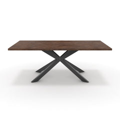 Étkezőasztal - Jama fekete lábbal - Ferro bronz, méret: 200x100