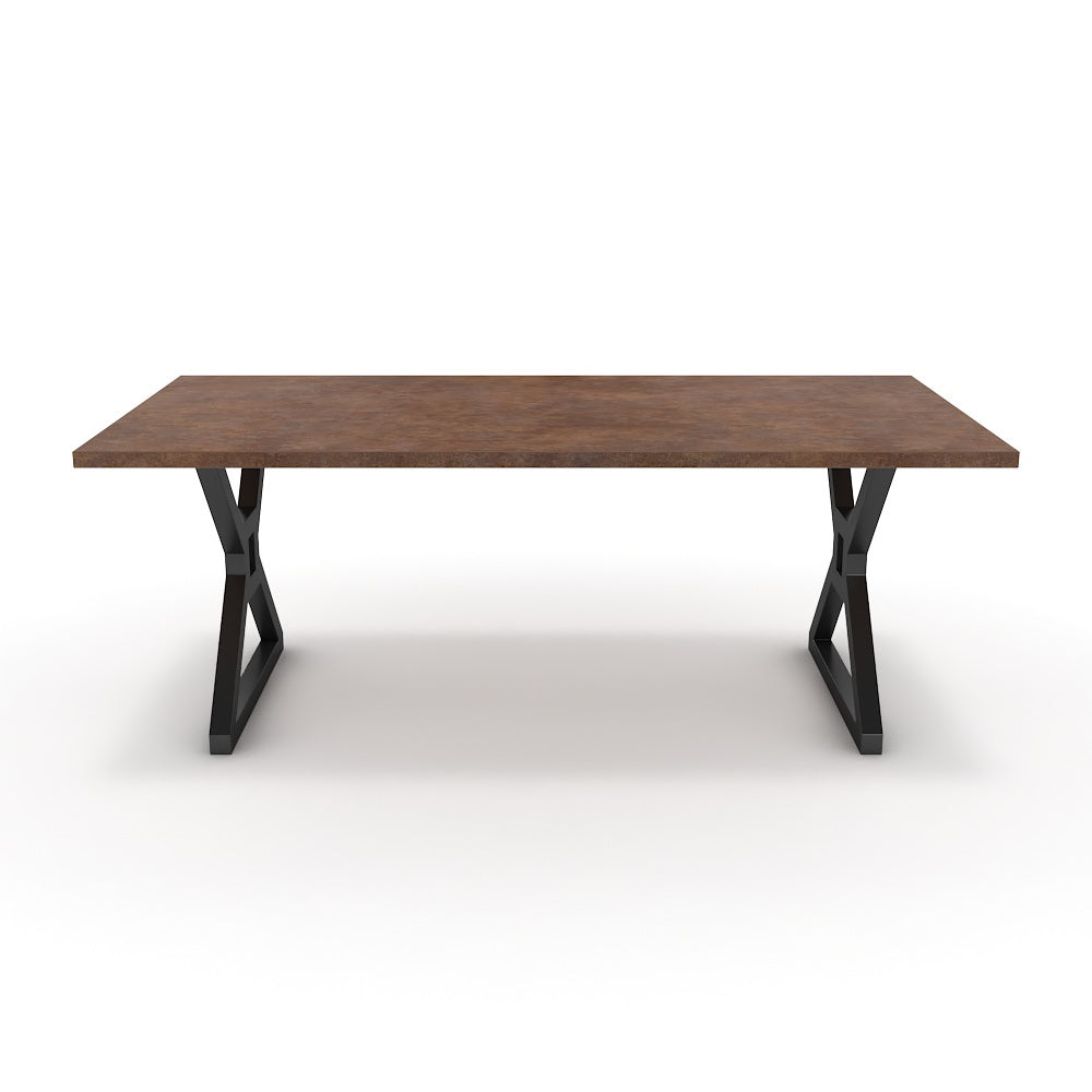 Étkezőasztal - Mandira fekete lábbal - Ferro bronz, méret: 200x100