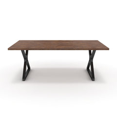 Étkezőasztal - Mandira fekete lábbal - Ferro bronz, méret: 200x100