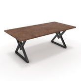 Étkezőasztal - Uttama fekete lábbal - Ferro bronz, méret: 200x100