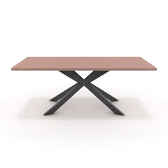 Étkezőasztal - Jama fekete lábbal - Antik rózsaszín, méret: 200x100