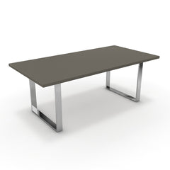 Étkezőasztal - Antara króm lábbal - Fosszil szürke, méret: 200x100