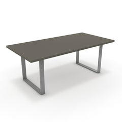 Étkezőasztal - Antara festett ezüst lábbal - Fosszil szürke, méret: 200x100