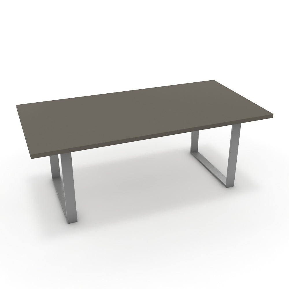 Étkezőasztal - Antara festett ezüst lábbal - Fosszil szürke, méret: 200x100