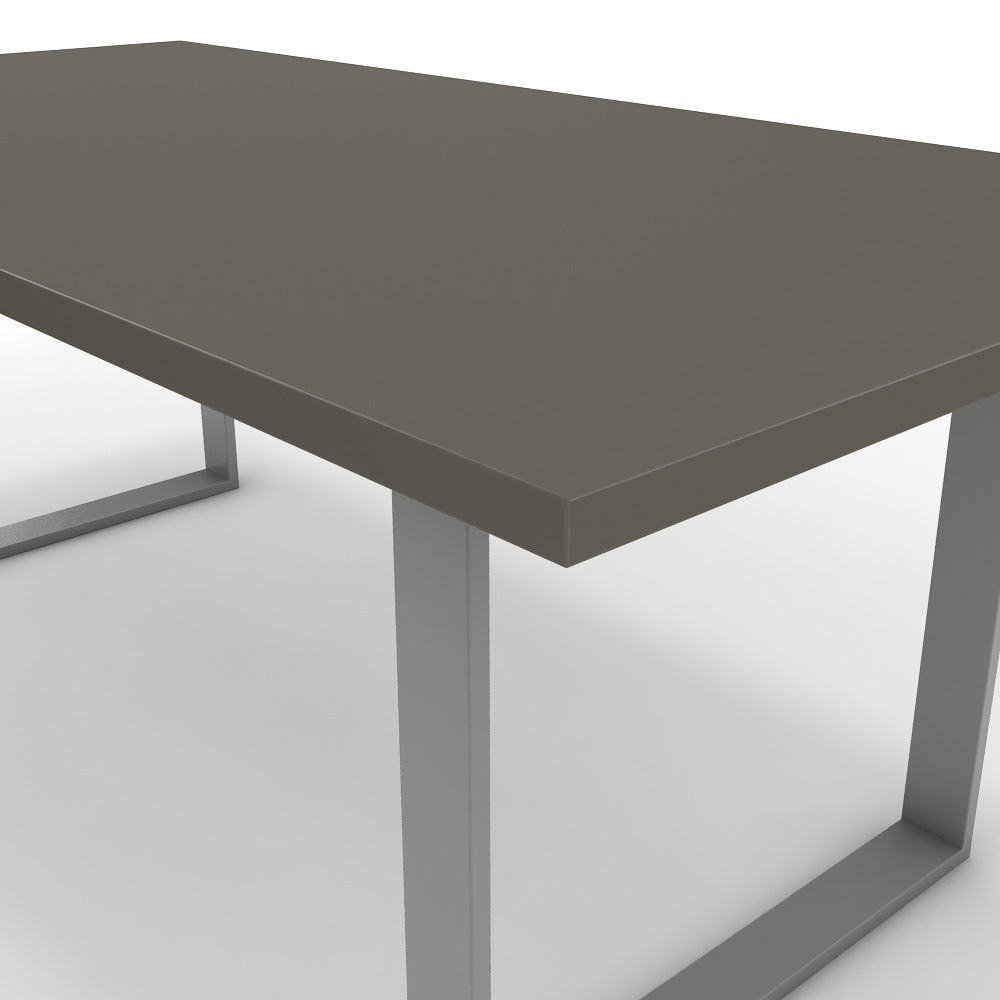 Étkezőasztal - Antara festett ezüst lábbal - Fosszil szürke, méret: 200x100