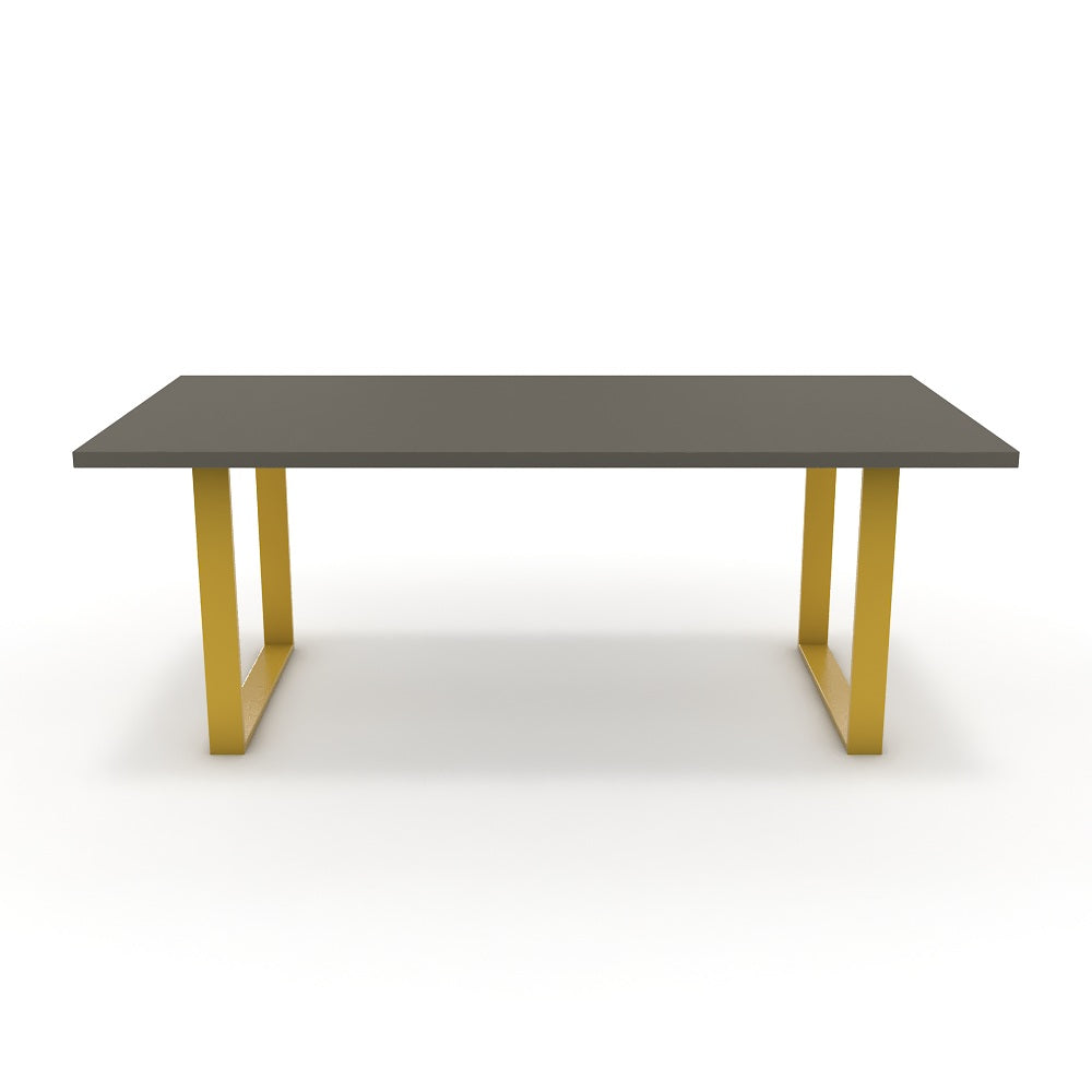 Étkezőasztal - Antara festett arany lábbal - Fosszil szürke, méret: 200x100