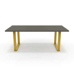 Étkezőasztal - Antara festett arany lábbal - Fosszil szürke, méret: 200x100