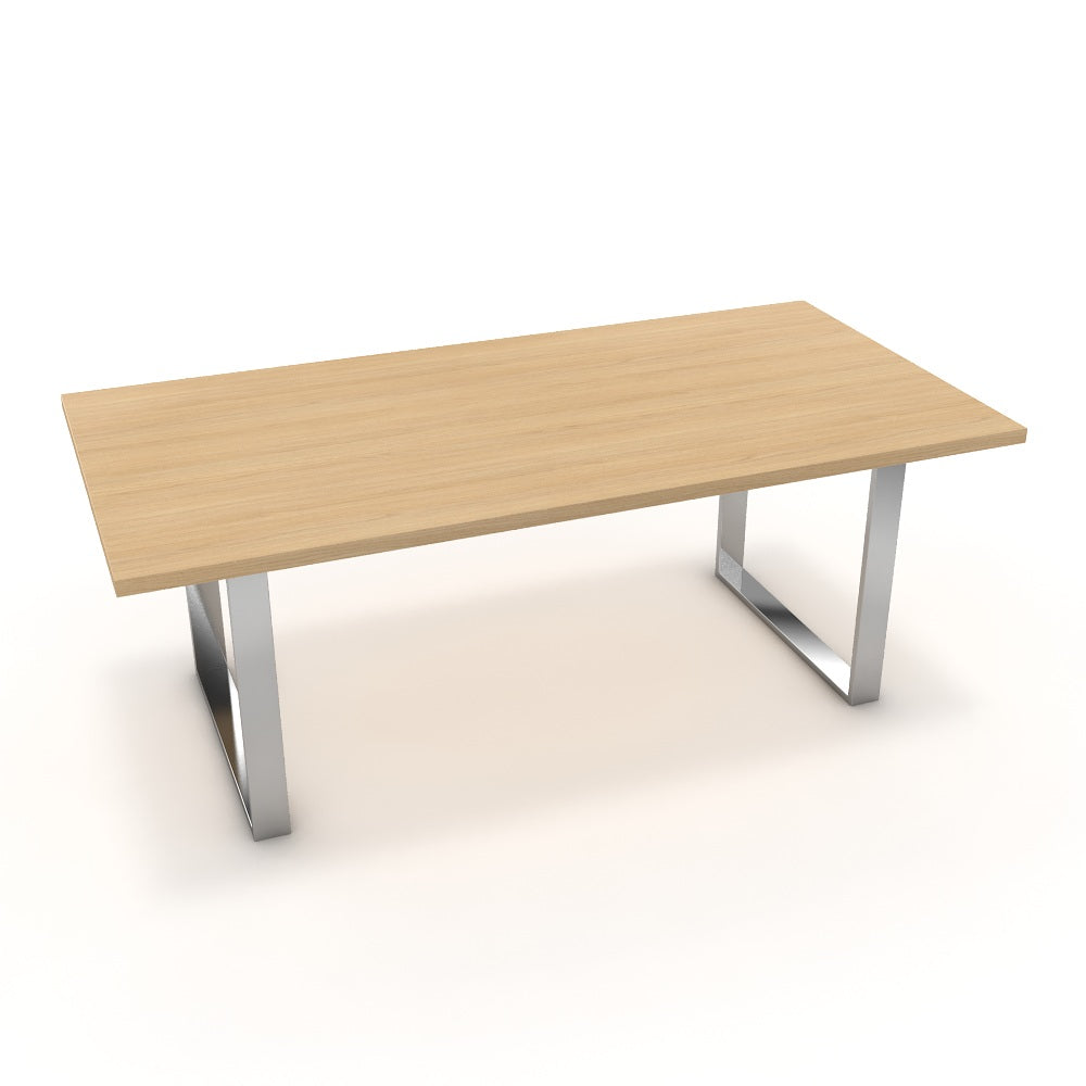 Étkezőasztal - Antara króm lábbal - Vicenza tölgy, méret: 200x100