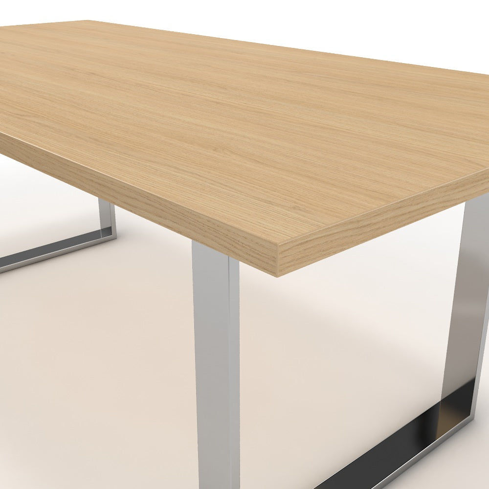 Étkezőasztal - Antara króm lábbal - Vicenza tölgy, méret: 200x100
