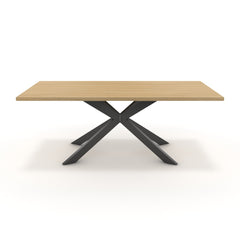 Étkezőasztal - Jama fekete lábbal - Vicenza tölgy, méret: 200x100