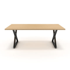 Étkezőasztal - Mandira fekete lábbal - Vicenza tölgy, méret: 200x100