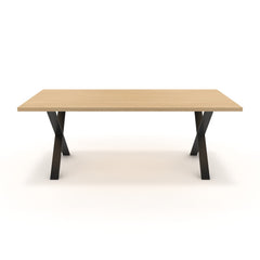 Étkezőasztal - Préma fekete lábbal - Vicenza tölgy, méret: 200x100