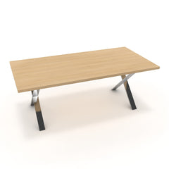 Étkezőasztal - Préma króm lábbal - Vicenza tölgy, méret: 200x100