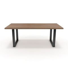 Étkezőasztal - Antara fekete lábbal - Világos rauna szil, méret: 200x100