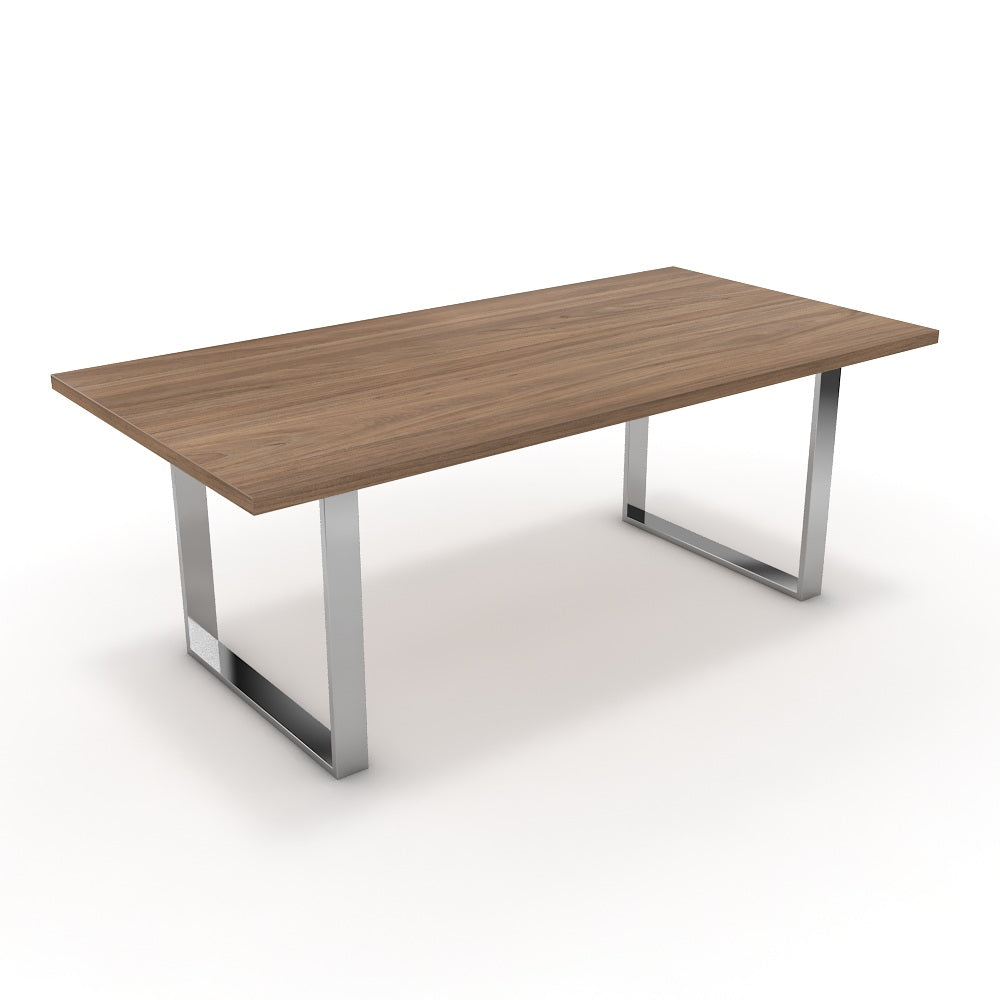 Étkezőasztal - Antara króm lábbal - Világos rauna szil, méret: 200x100