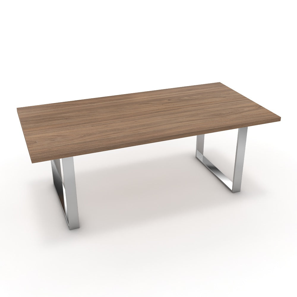 Étkezőasztal - Antara króm lábbal - Világos rauna szil, méret: 200x100