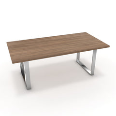 Étkezőasztal - Antara króm lábbal - Világos rauna szil, méret: 200x100